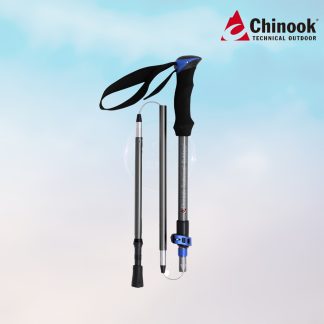【Chinook】五節Z型摺疊登山杖-鋁合金杖身