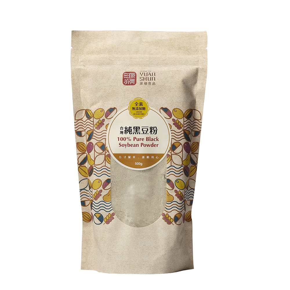 【源順】台灣純黑豆粉500G-無添加糖 (4包/組)
