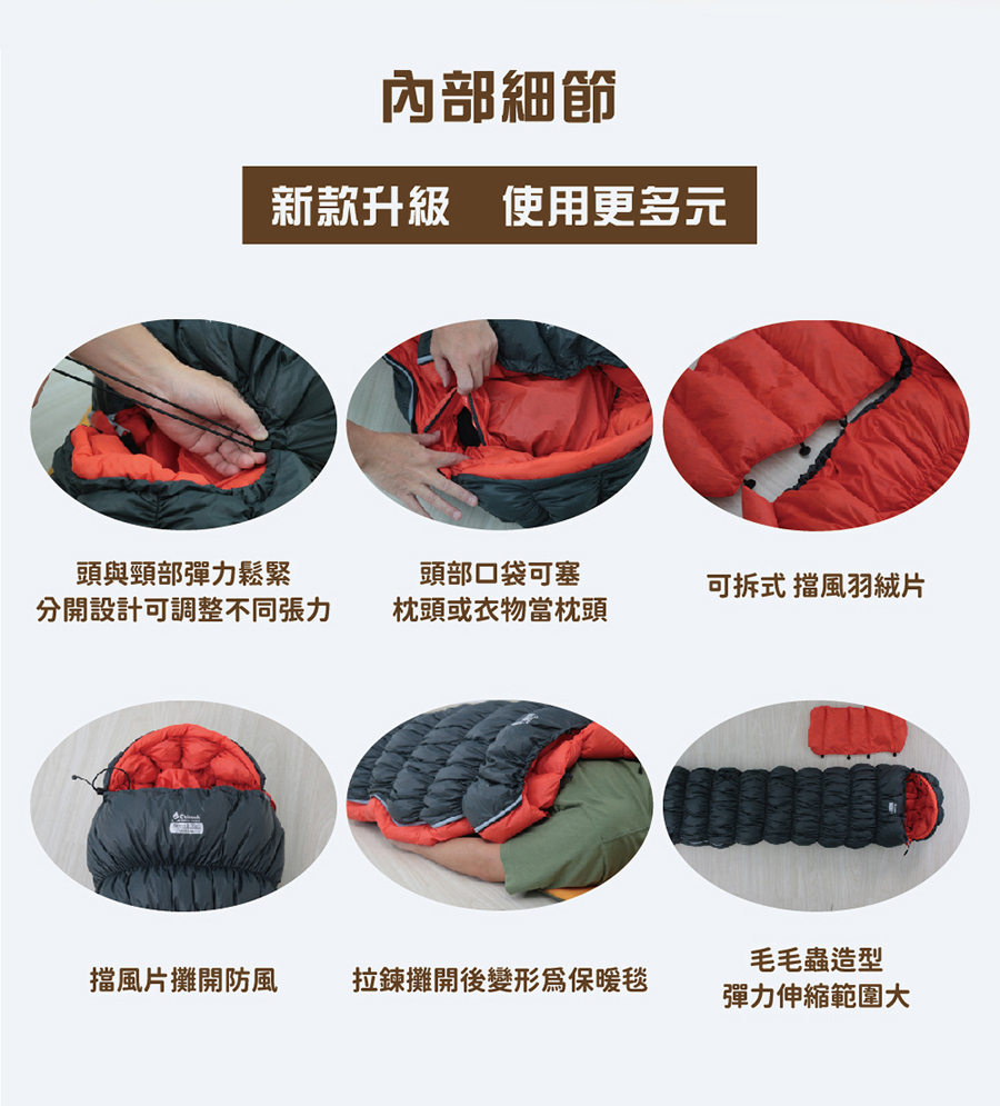 【Chinook】Stretch II隨身變形登山露營睡袋|20817S|:圖片 8
